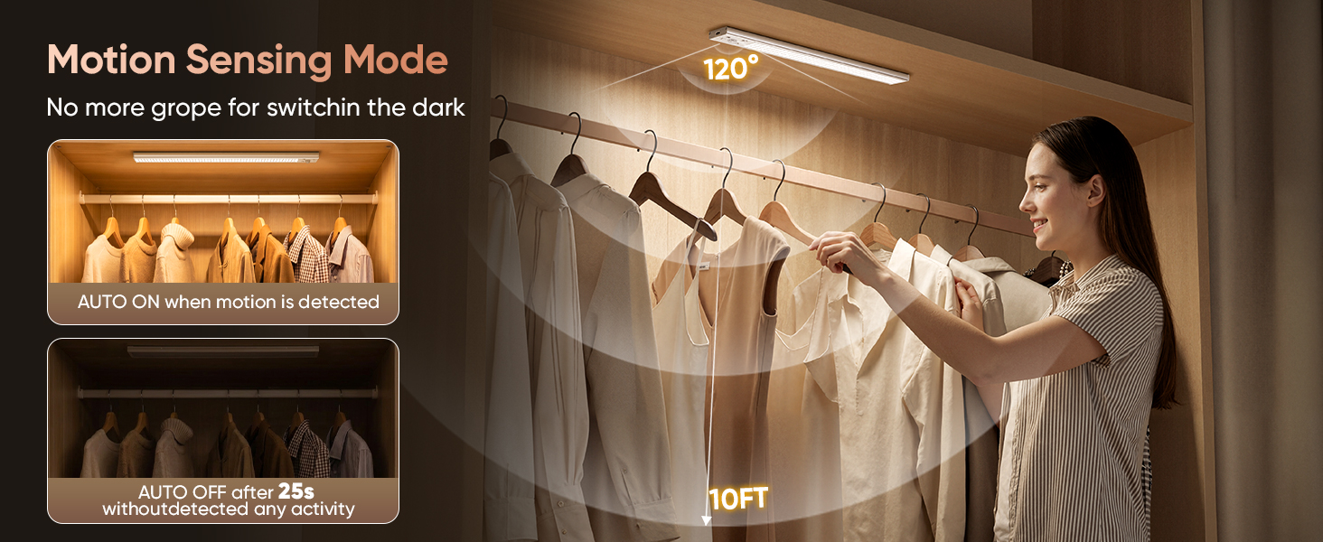 under cabinet motion sensor lighting