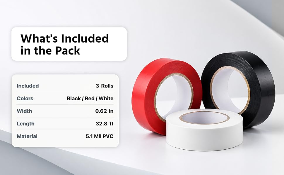 3 Pack Electrical Tape
