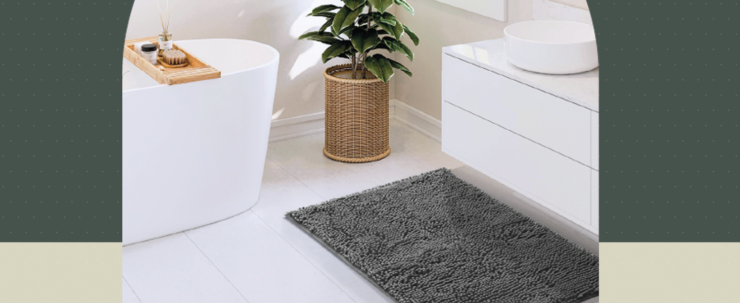 HH Chenille Bathroom Rug