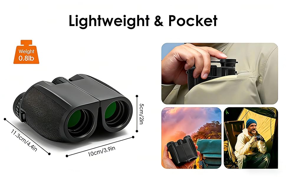 Lightweight &amp;amp;amp; Pocket-Sized 12X25 Binoculars – Your Go-Anywhere Viewing Companion