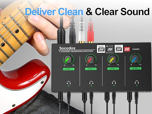 headphone amp headphone amplifier 4 channel amp mixer preamp multi headphone splitter dac amps