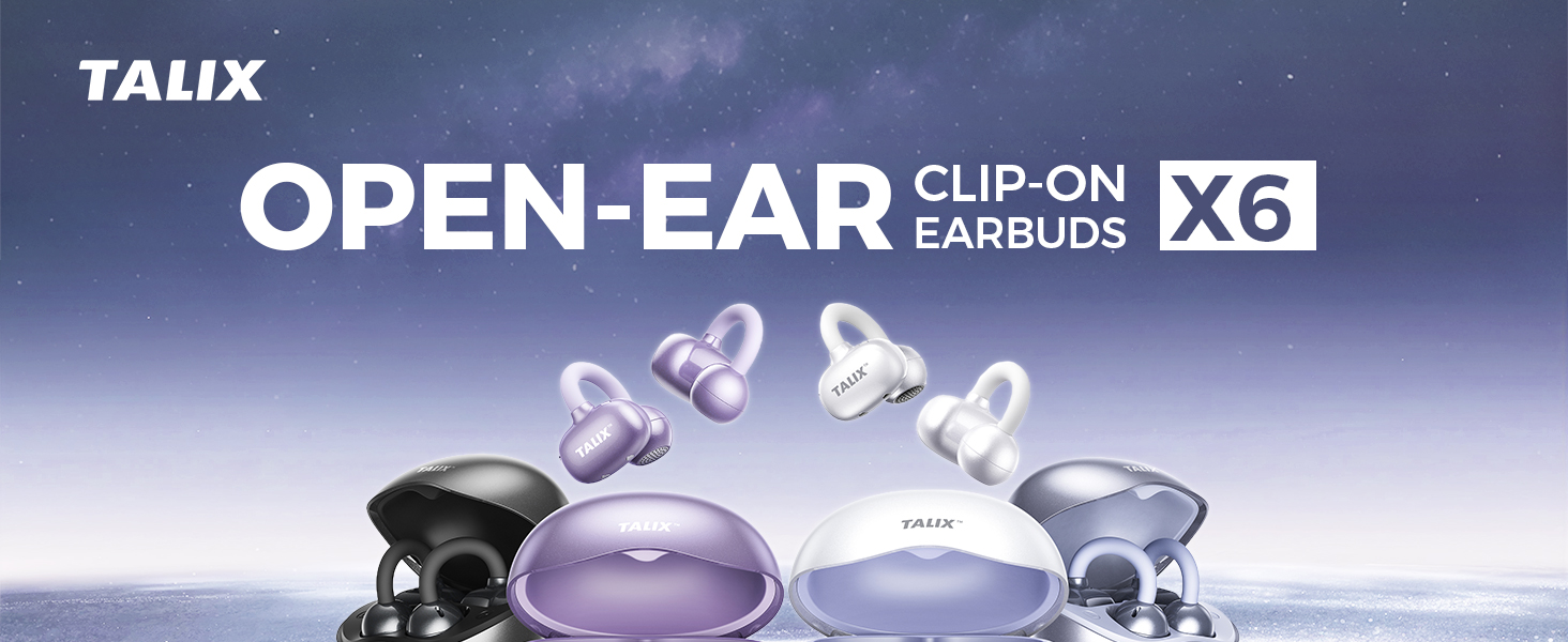 Open Ear Clip-on Earbuds