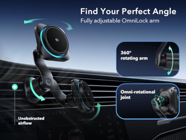 25W magsafe car mount charger
