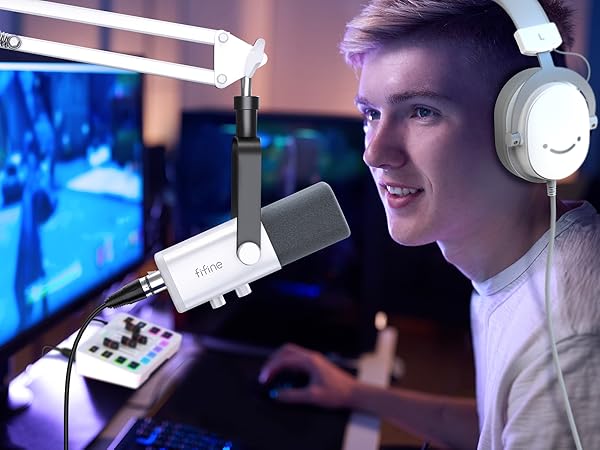 gaming mic desktop noise reduction