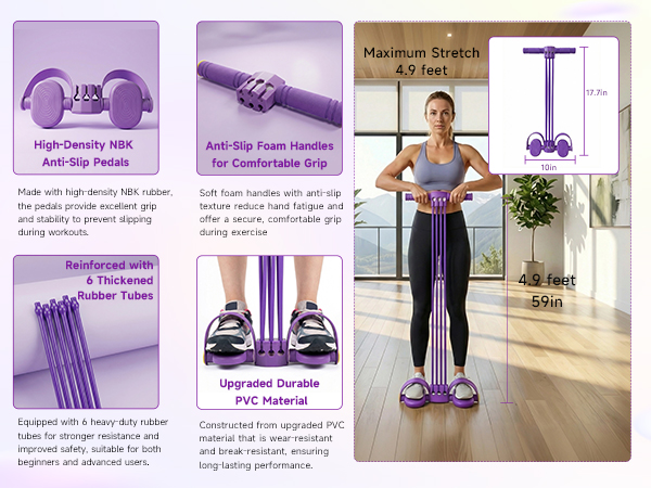 Pedal Resistance Bands with Handles