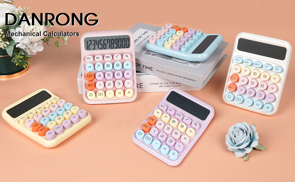 Mechanical Calculator pink-1