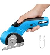 PHIRAH Cordless Cardboard Cutter, 4V Electric Scissors for Carpet and Leather, Box Cutter Tool wi...