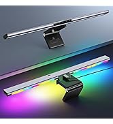 Syrinx 16.7" Computer Monitor Light Bar with RGB Ambient Backlight, USB Reading LED Lamp, Eye-Car...