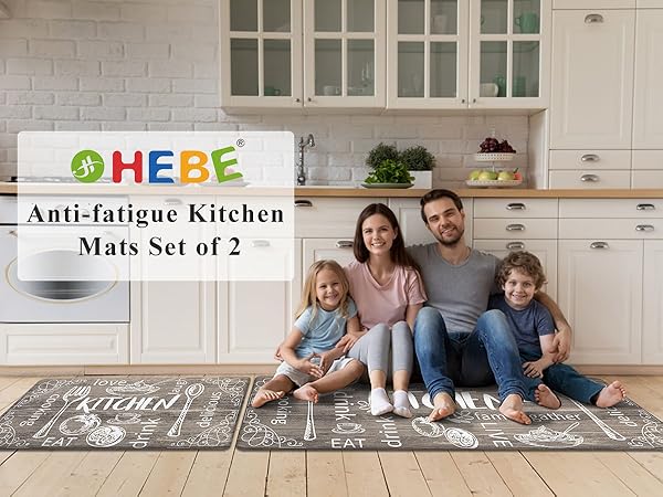 anti fatigue kitchen mat set of 2