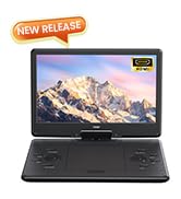 ieGeek 15.9" Portable DVD Player with 14.1" Swivel Screen, HDMI Input, 6-Hour Rechargeable Batter...
