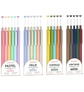 Shuttle Art Colored Retractable Gel Pens, 22 Ink Colors, 6 Mild 6 Pastel 5 Light Vintage and 5 Da...