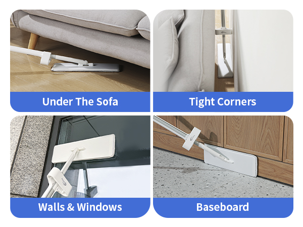 Mop and Bucket with Wringer Set Hands Free Flat Floor Mop and Bucket