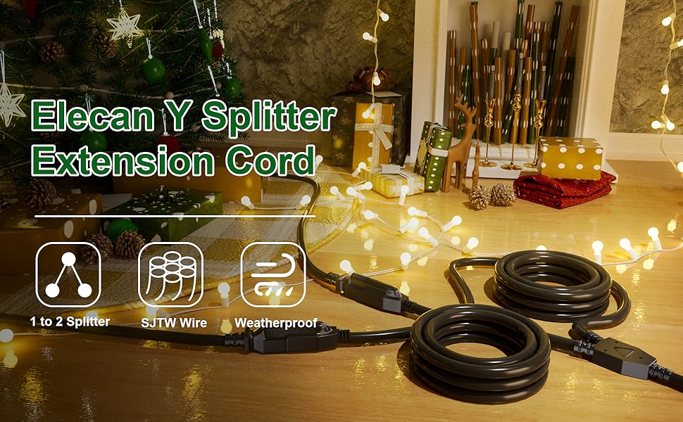 Y Splitter Exrension Cord