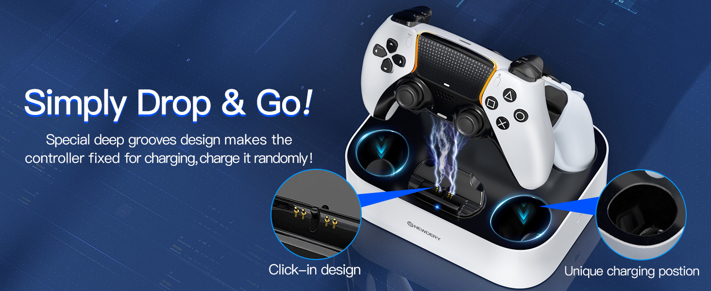 ps5/dualsense edge controller charger station