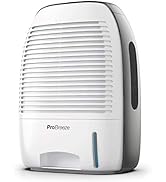 Pro Breeze Premium Electric Dehumidifiers for Bathroom Small, 2200 Cubic Feet (250 sq ft), 52oz C...