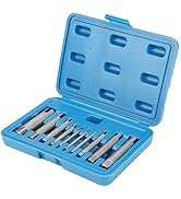 Screw Tap Extractor Set, Steel Broken Head Taps Remover for Industrial Screw Bolt Removal Home Re...