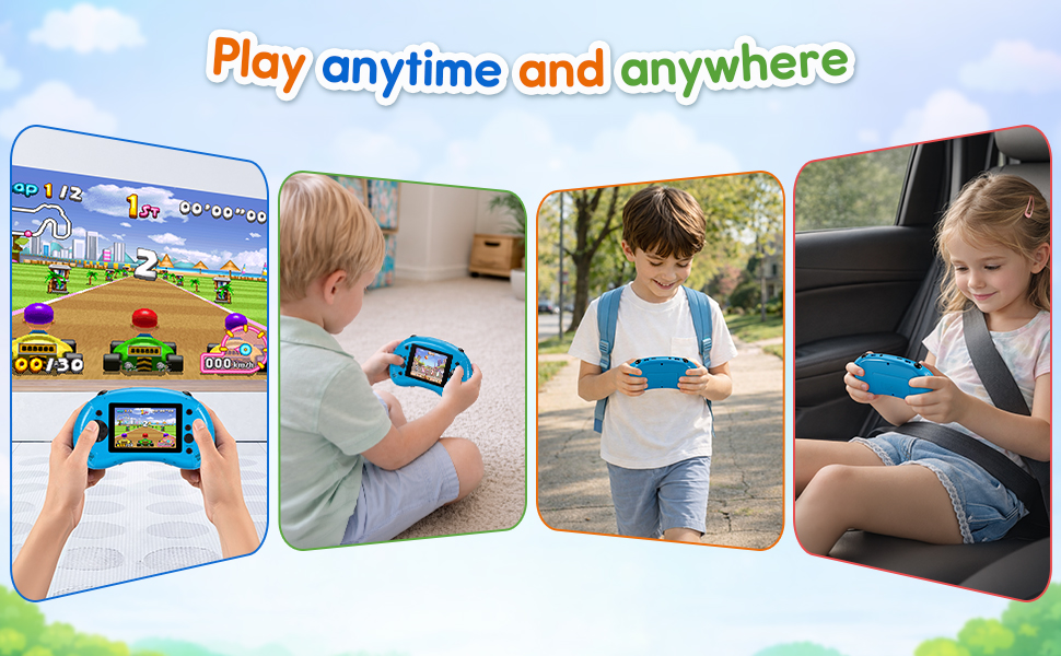 Handheld Game for Kids, 3.2&amp;#34; HD Screen with 213 Retro Video Games