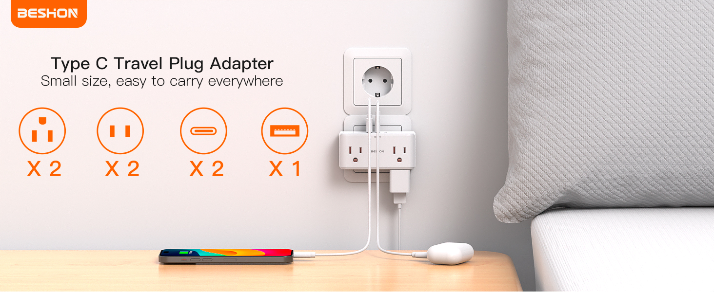  European Travel Plug Adapter