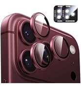 MAGIC JOHN 2 pack for iPhone 18 Pro Max/18 Pro Camera Lens Protector,Red | [Alignment Kit&amp;1:1 Inv...