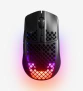 SteelSeries Aerox 3 Wireless - Holey RGB Gaming Mouse - Ultra-lightweight Water Resistant Design ...