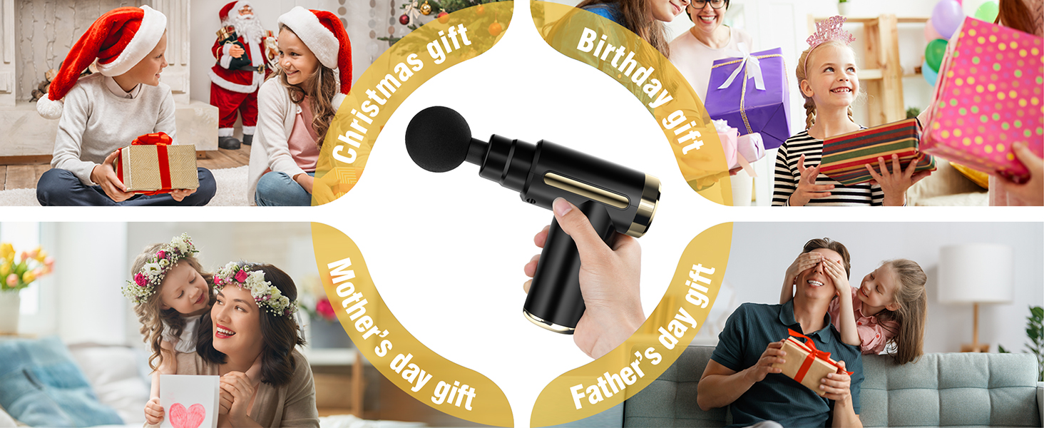 Massage Gun Deep Tissue Back Massage for Athletes for Pain Relief Percussion Massage 4 Massage Head