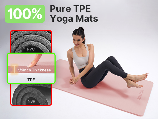100% pure TPE yoga mats