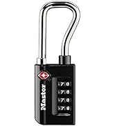 Master Lock Padlock, Set Your Own Combination TSA Accepted Luggage Lock, 1-5/16 in. Wide, 4696D ,...