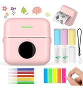 HUIJUTCHEN Mini Pocket Printe, Bluetooth Mini Printer, Thermal Sticker Printer, Wireless Inkless ...