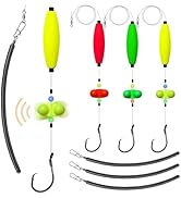 Dovesun 6PCS Catfish Rigs Kit Santee Rig with Catfish Float Rattler Dragging Weights Catfishing T...