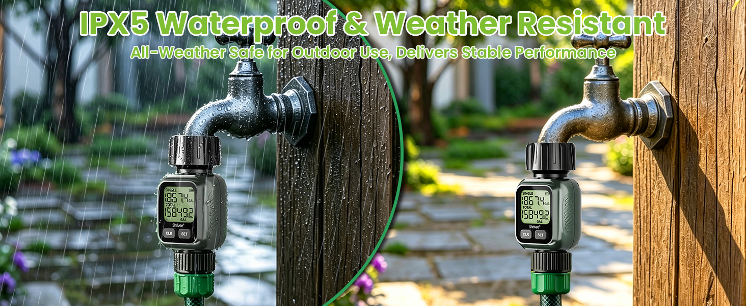 IPX5 Waterproof &amp;amp; Weather Resistant