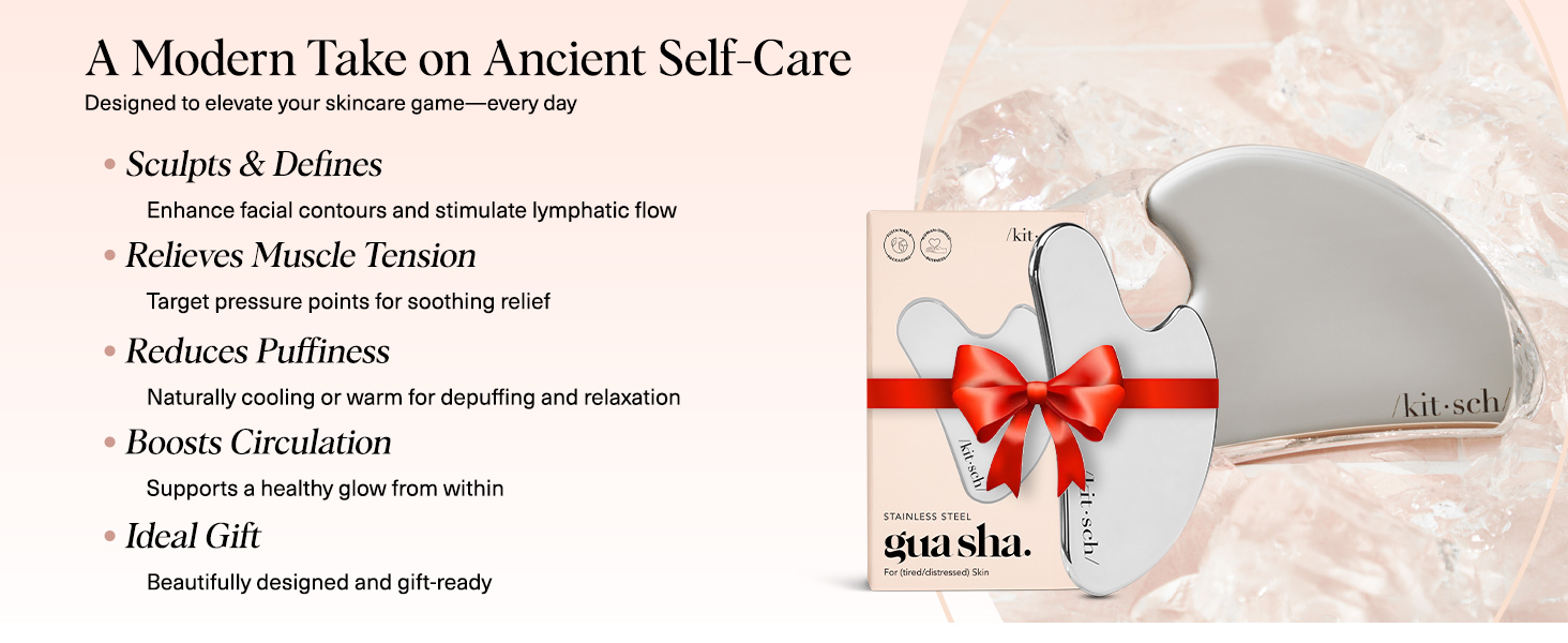 Stainless Steel Gua Sha Lymphatic Drainage Massager for Face Chin Jawline Shaper Double Chin Reducer