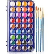 Mr. Pen- Watercolor Paint Set, 36 Colors, Watercolor Paints with 4 Brushes and Palette, Watercolo...