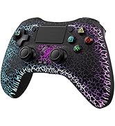 RALAN Wireless Controller with 8 Color Adjustable LED Lighting Compatible with PS4 Pro/Slim/for P...