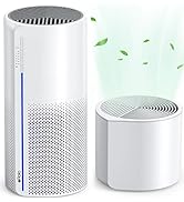 Afloia 2 in 1 Air Purifier with Humidifier, 3 Stage Filters for Home Allergies Pets Hair Smoker O...