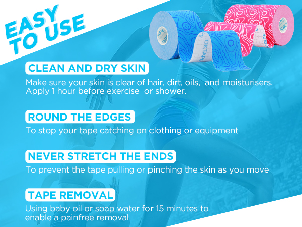 Easy to use kinesiology tape