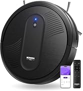 MONSGA Robot Vacuum Cleaner, 4000Pa Powerful Suction Robotic Vacuum, 3.2" Super-Slim, 140Min Runt...