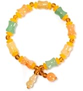 Inspirational Natural Stone Bracelet for Women Men ,Healing Gift-8 Chakra Energy Bracelet with Ja...