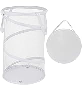 BATTOO Large Collapsible Laundry Basket Foldable Mesh Pop Up Hamper with Handles for Laundry Room...