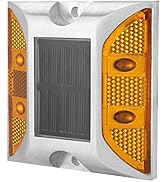 2-Sided Reflector Road Pavement Marker, Road Reflector Aluminum Reflector with LED, Emergency Ref...