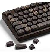XVX Wood Keycaps,MOA PBT Keycaps Dye-Sublimation 130 pcs Keycap Set for Mechanical Keyboard 61/64...