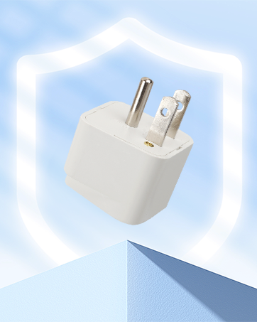 4 Pack Universal Adapter, Europe to US Plug Travel Adapters (White)