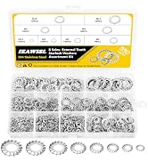 550Pcs External Tooth Lock Washers Assortment Kit, 304 Stainless Steel Metric External Tooth Star...