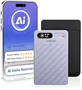 LOBKIN Ai Voice Recorder with Transcribe & Summarize, Note Voice Recorder Support 152 Languages, ...