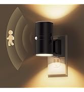 L LOHAS LED Motion Sensor Night Light Plug in, 2 Pack, Motion Activated Night Light, 0-100LM Dimm...