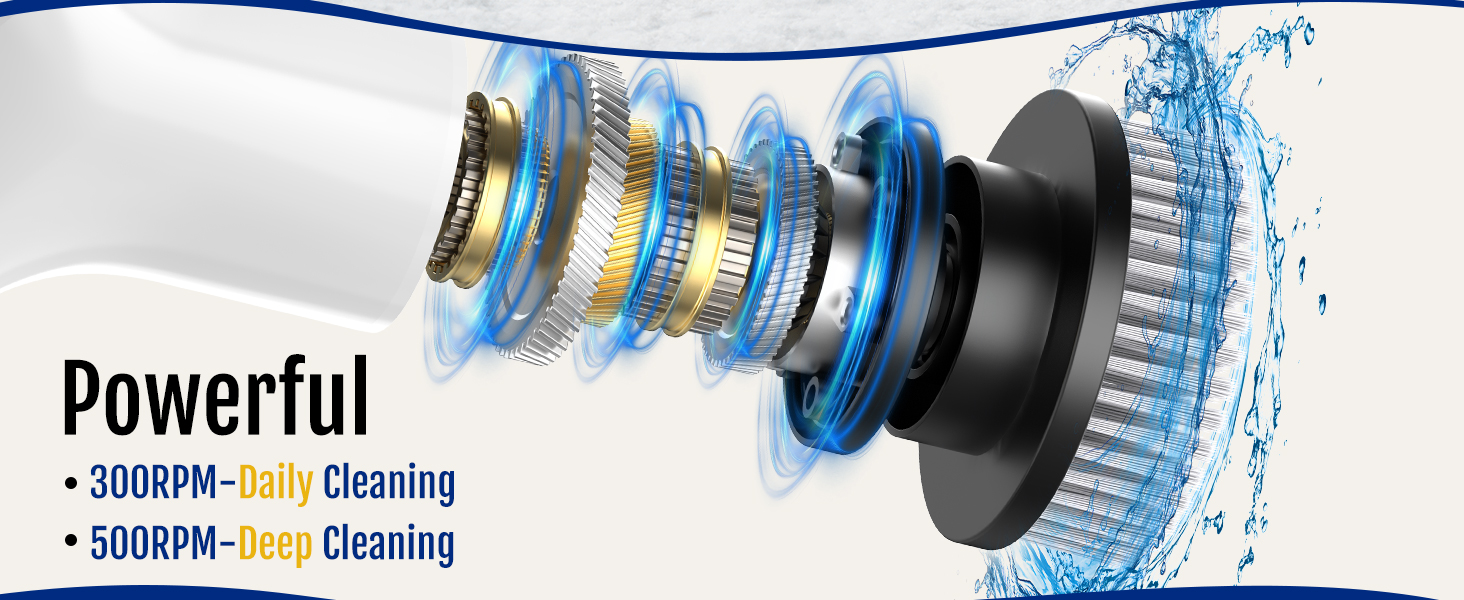 Electric spin scrubber