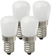 CTKcom 2W LED Refrigerator Bulb,European E14 LED Bulbs(4 Pack)- E14 Base 15W Equivalent Daylight ...