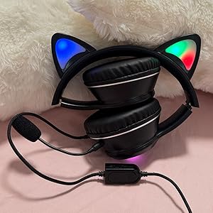 Pink Gaming Headphones