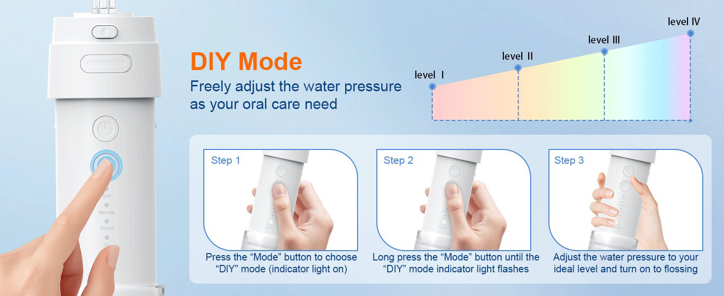 portable water flosser DIY Mode