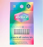 Gemz Hair Care Water-Activated Single-Dose Solid Want It All, Shampoos and Conditioners Variety K...