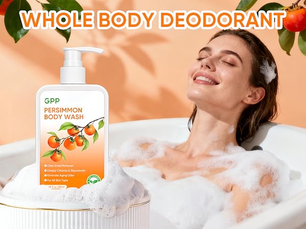 Persimmon body wash soap